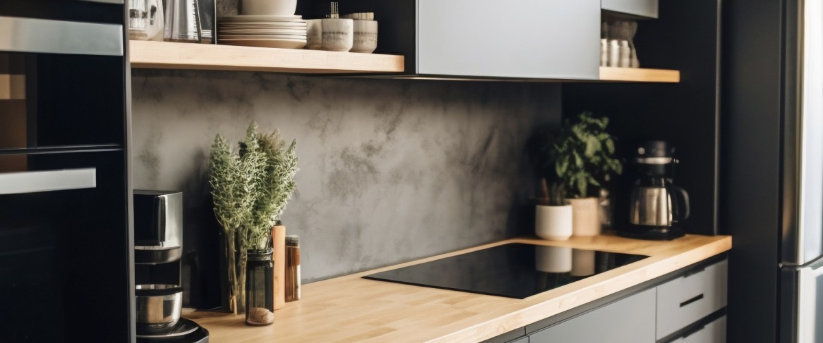 Cozinha em inox, estilo industrial